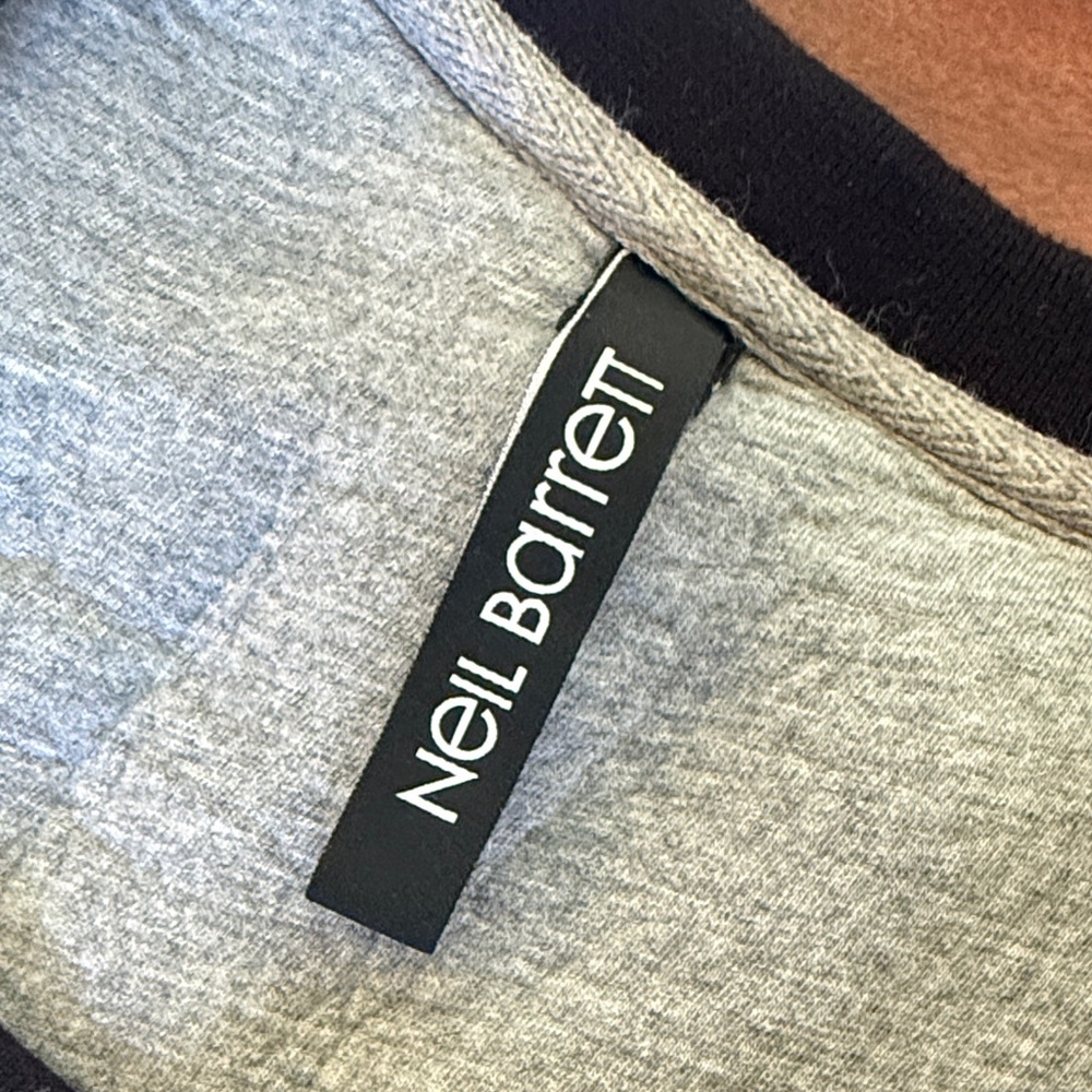 Neil Barrett color-block jersey sweatshirt
- Black, White, Light Gray - Picture 2 of 7
